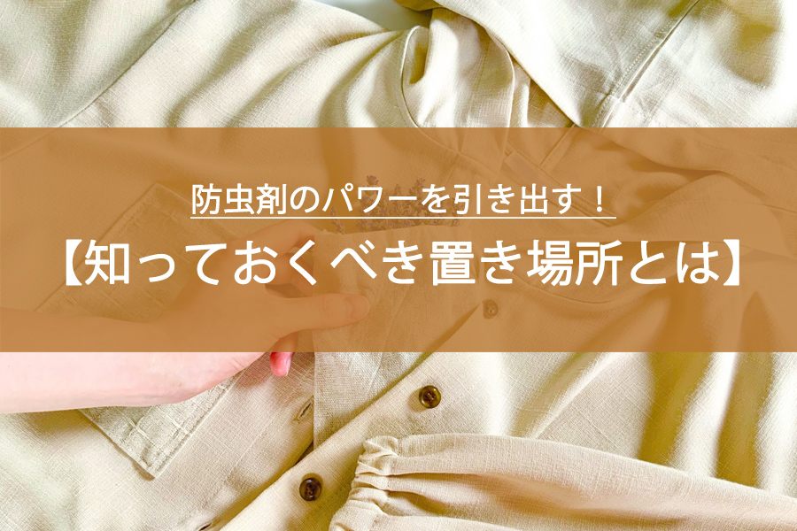 防虫剤のパワーを引き出す！知っておくべき置き場所とは？